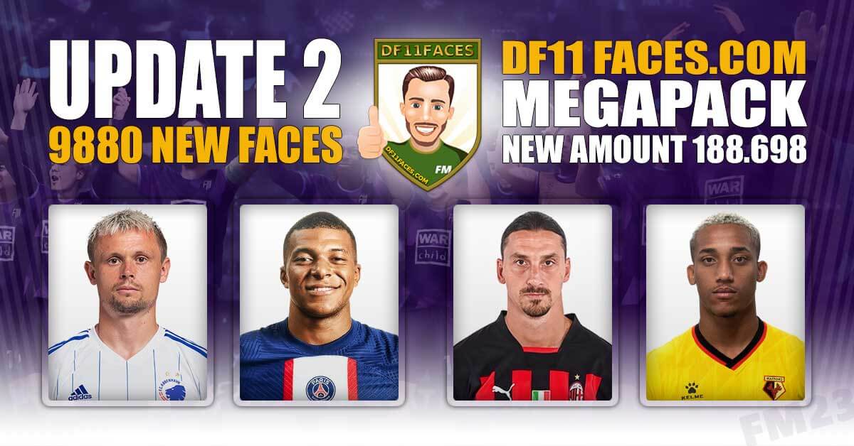 Football Manager 2023 Df11 Faces Update pack 2
