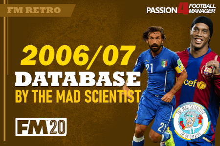 Football Manager 2006 2007 retro Database for FM20