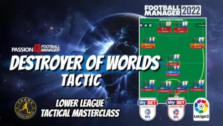 Football Manager 2022 Lower league tactics Destroyer of worlds