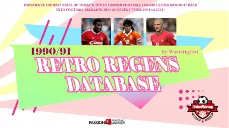 Football Manager 1990-91 Retro regen database